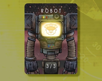 Fallout Securitron Robot Token for Magic The Gathering