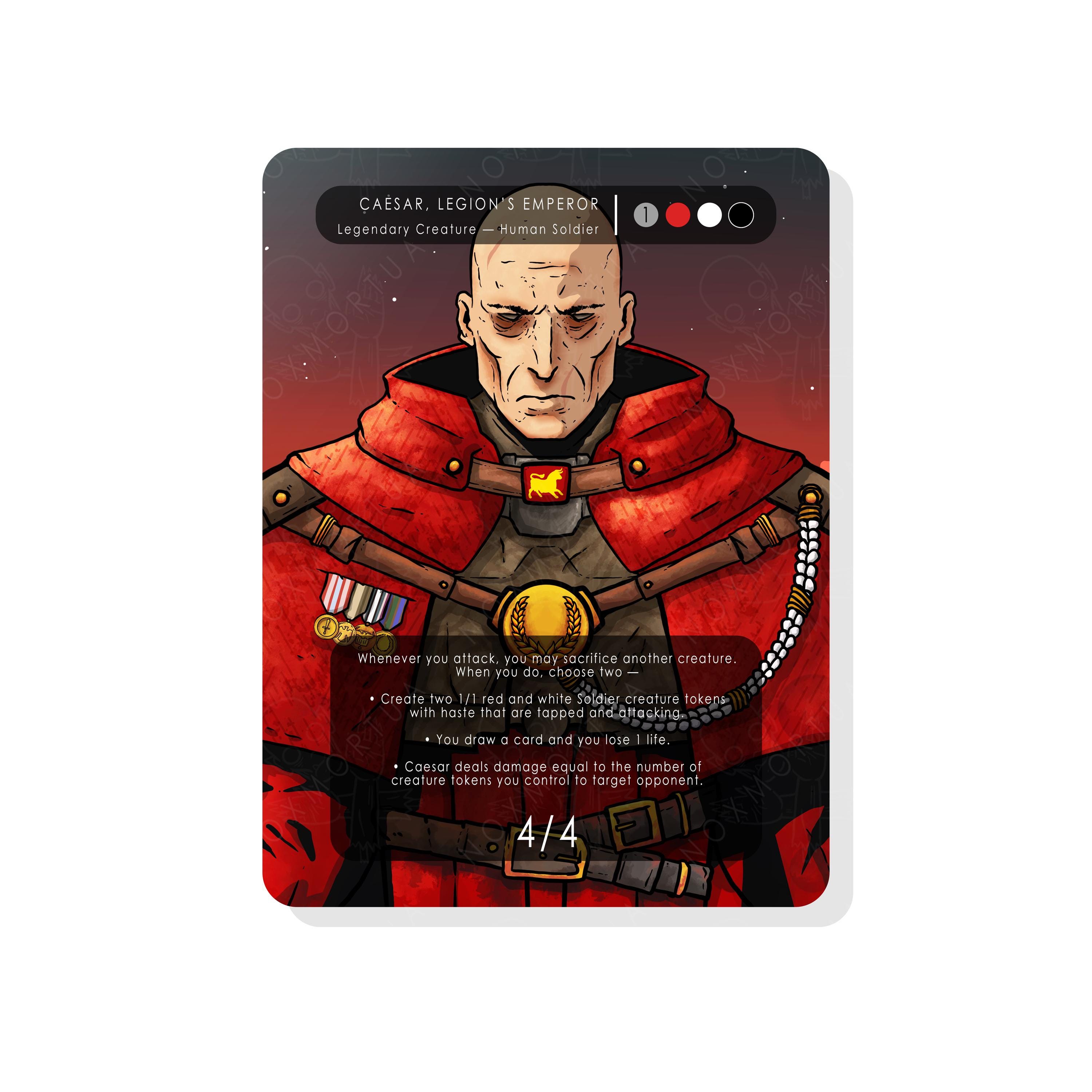 Caesar, Legion's Emperor Proxy for Magic the Gathering - Etsy Caesar, Legion's Emperor Proxy for Magic the Gathering - Etsy