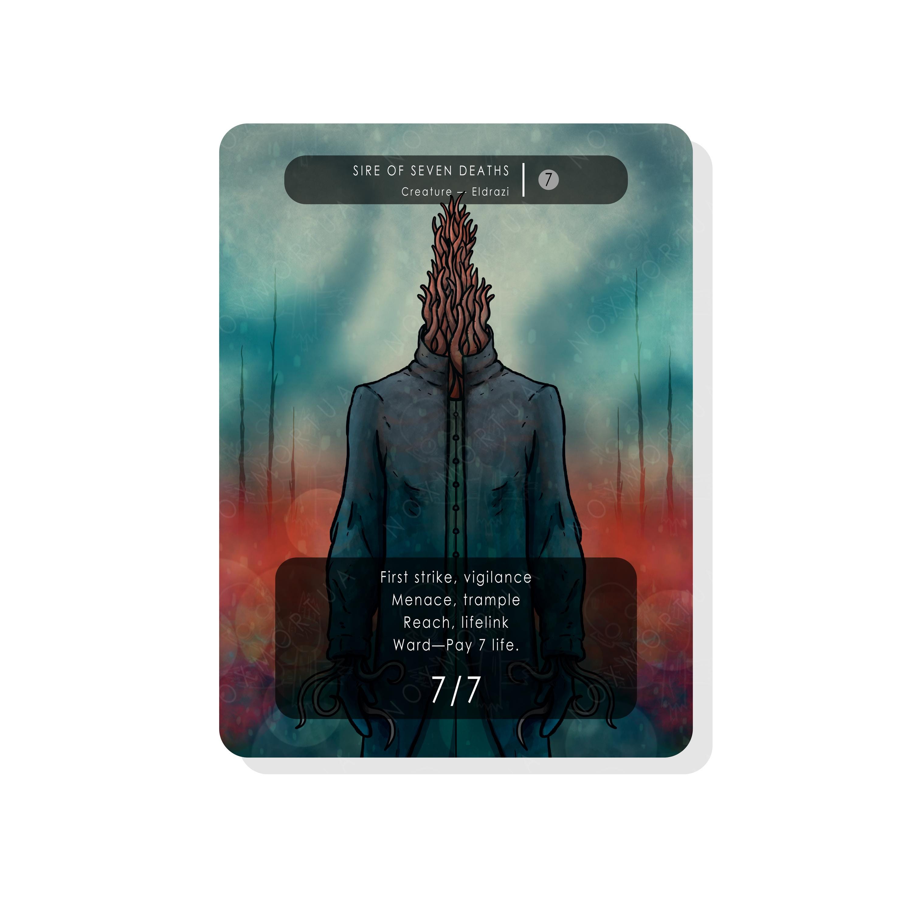 Sire of Seven Deaths Proxy for Magic the Gathering - Etsy