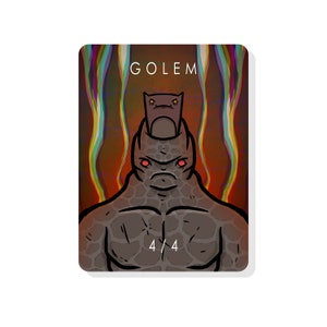 Golem Token for Magic The Gathering