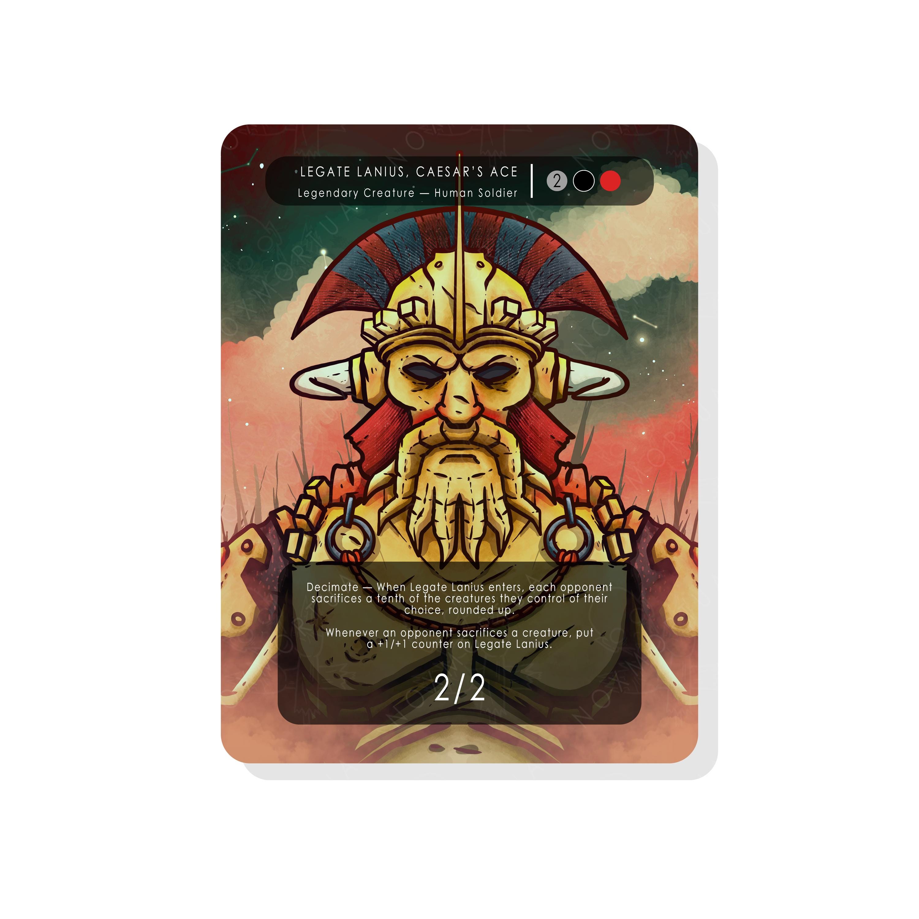 acgカード　　legend of  LSP⭐︎210 Legate Lanius, Caesar's Ace Proxy for Magic the Gathering - Etsy