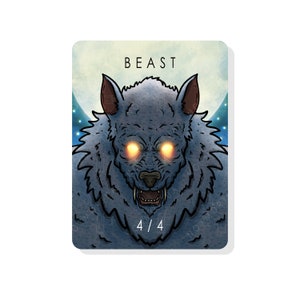 Ficha de Bestia 4/4 para Magic The Gathering