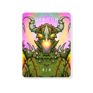 4/4 Dragon Token for Magic The Gathering