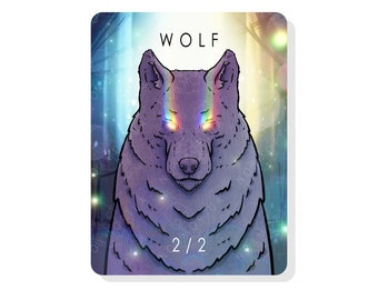 2/2 Wolf Token for Magic The Gathering