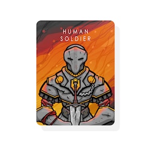 Human Soldier Token for Magic The Gathering