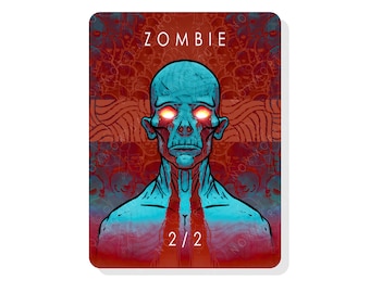 2/2 Zombie Token for Magic The Gathering