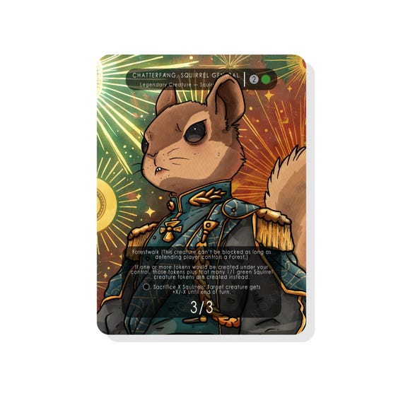 Chatterfang, Squirrel General Proxy for Magic the Gathering - Etsy