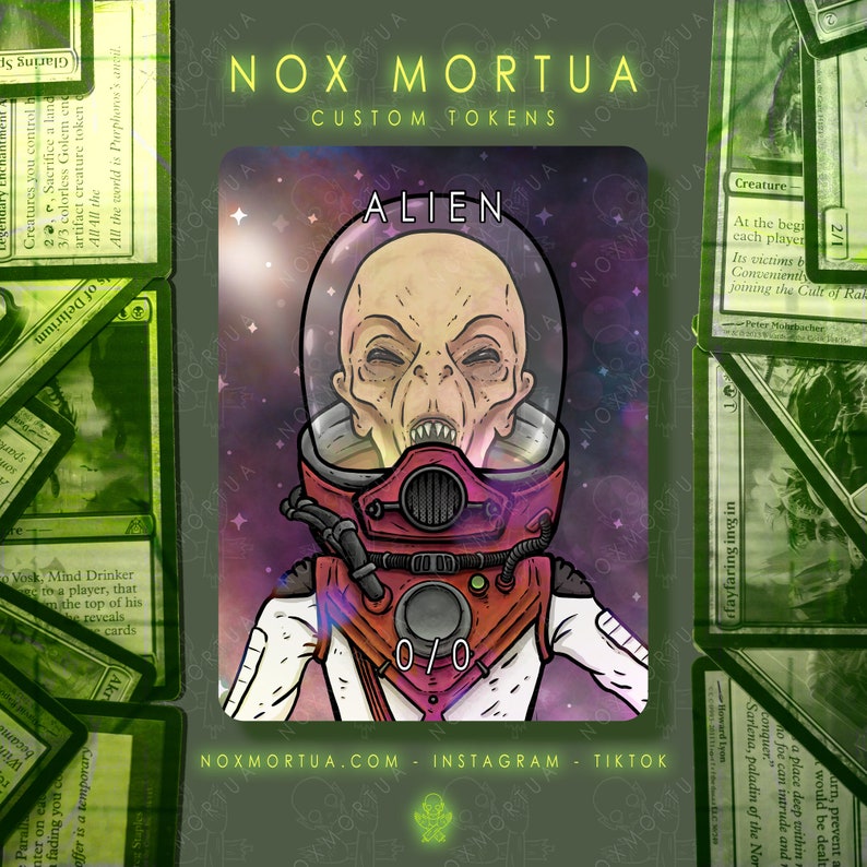 Fallout Zetan Alien Token for Magic the Gathering - Etsy