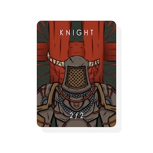 Knight Token for Magic The Gathering
