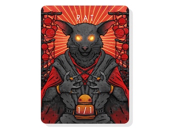 1/1 Rat Token for Magic The Gathering
