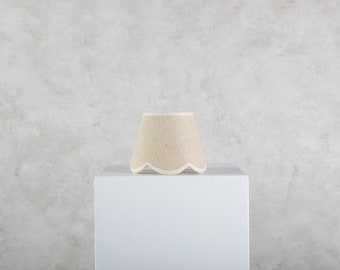 Scallop Lampshade - Natural Jute - Small (15cm)