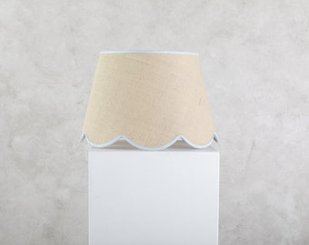 Scallop Lampshade - Natural Jute - Extra Large (45cm)