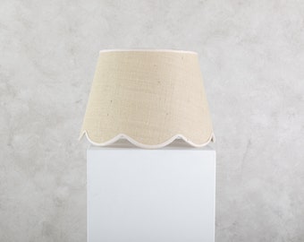 Scallop Lampshade - Natural Jute - Extra Large (45cm)