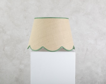 Scallop Lampshade - Natural Jute - Extra Large (45cm)