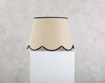 Scallop Lampshade - Natural Jute - Extra Large (45cm)