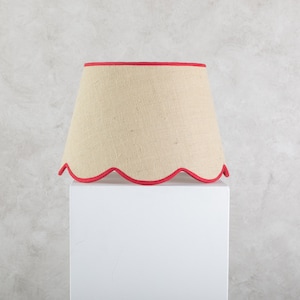 Scallop Lampshade - Natural Jute - Extra Large (45cm)