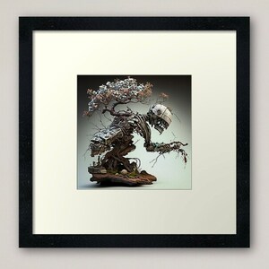 Intricate Bonsai Bot 7 of 10 -  download, 100% original work, printable, Digital file