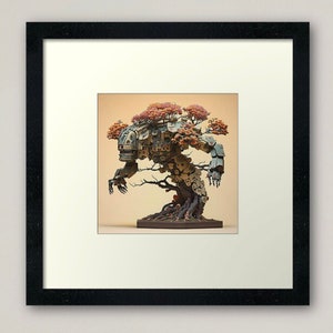 Intricate Bonsai Bot 6 of 10 -  download, 100% original work, printable, Digital file