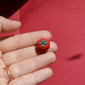 Clay Tomato Charm Vegetable Pendants For Jewelry Making Earring Necklace Bracelet Findings Handmade DIY Craft Supplies Food Charm Accessory