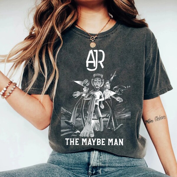 Camicia The Maybe Man Tour 2024, Band AJR Comfort Color, Camicia Ajr The Click Galaxy, Regalo Ajr Merch per Uomo Donna T-shirt unisex vintage