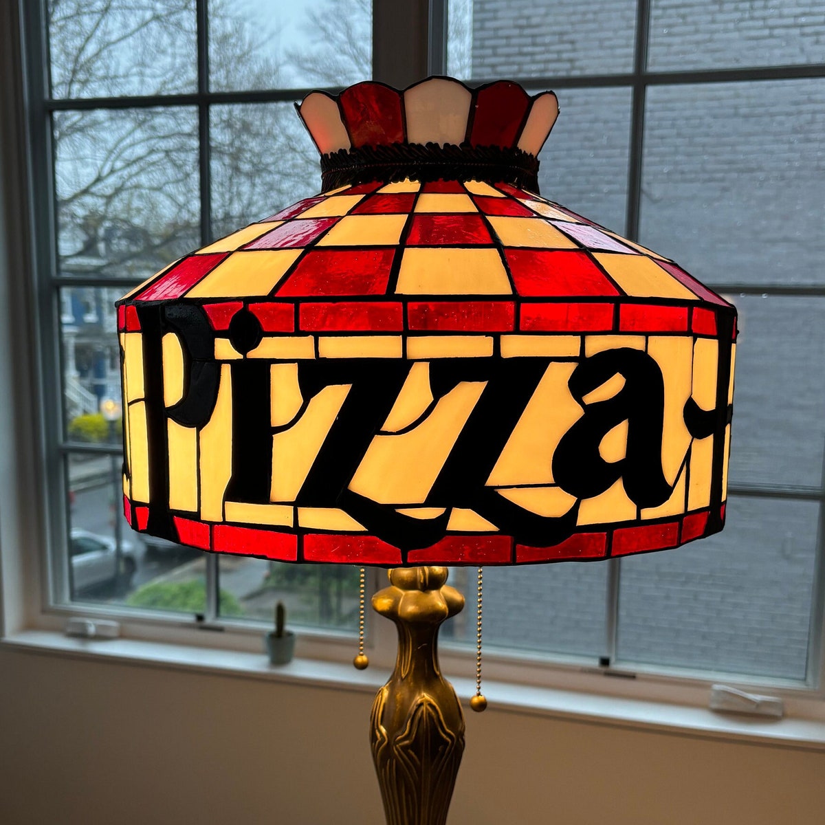 Vintage Pizza Hut Lamp -- Tiffany Style Desk Light -- BRAND NEW + Free Shipping! - Etsy