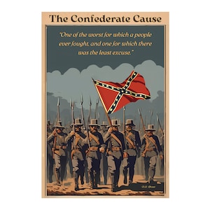 The Confederate Sache -- Vintage Bürgerkrieg Postkarte -- NEU 4 x 6 ungepostet