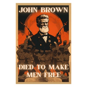 Carte postale vintage John Brown sur la guerre de Sécession -- NOUVELLE 4 x 6 non postée
