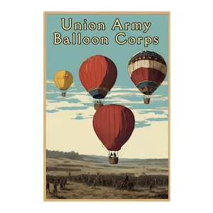 Corpo de Balões do Exército da União - Cartão postal vintage da Guerra Civil - NOVO 4x6 sem postagem