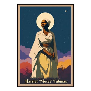 Cartão postal vintage da Guerra Civil de Harriet Tubman - NOVO 4x6 não postado