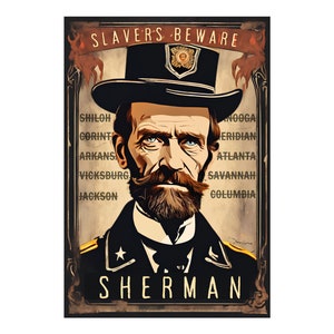 William T. Sherman -- Vintage Bürgerkrieg-Postkarte -- NEU 4x6 ungepostet