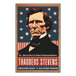 Vintage Thaddeus Stevens Bürgerkrieg Postkarte - NEU 4 x 6 ungepostet