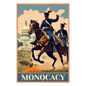 Vintage Monocacy Bürgerkriegspostkarte – NEU 4x6 ungepostet