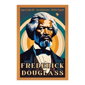 Cartão postal vintage Frederick Douglass -- NOVO 4x6 não postado