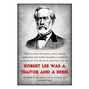 Robert E. Lee -- Cartão postal vintage da Guerra Civil -- NOVO 4x6 sem postagem