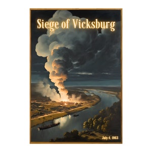 Belagerung von Vicksburg -- Vintage Bürgerkrieg Postkarte -- NEU 4x6 ungepostet