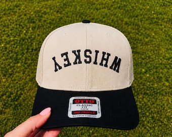 Whiskey Puff Embroidery SnapBack Hat Ball Cap