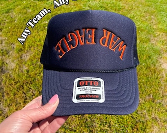Custom - Any Team Any Color - War Eagle SnapBack Trucker Hat Ball Cap