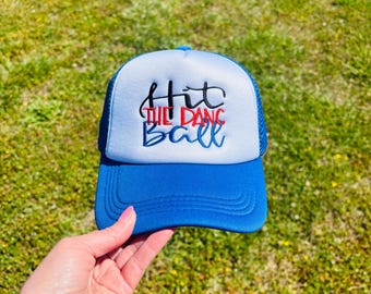 Your Color Choice Hit The Dang Ball SnapBack Trucker Hat Ball Cap