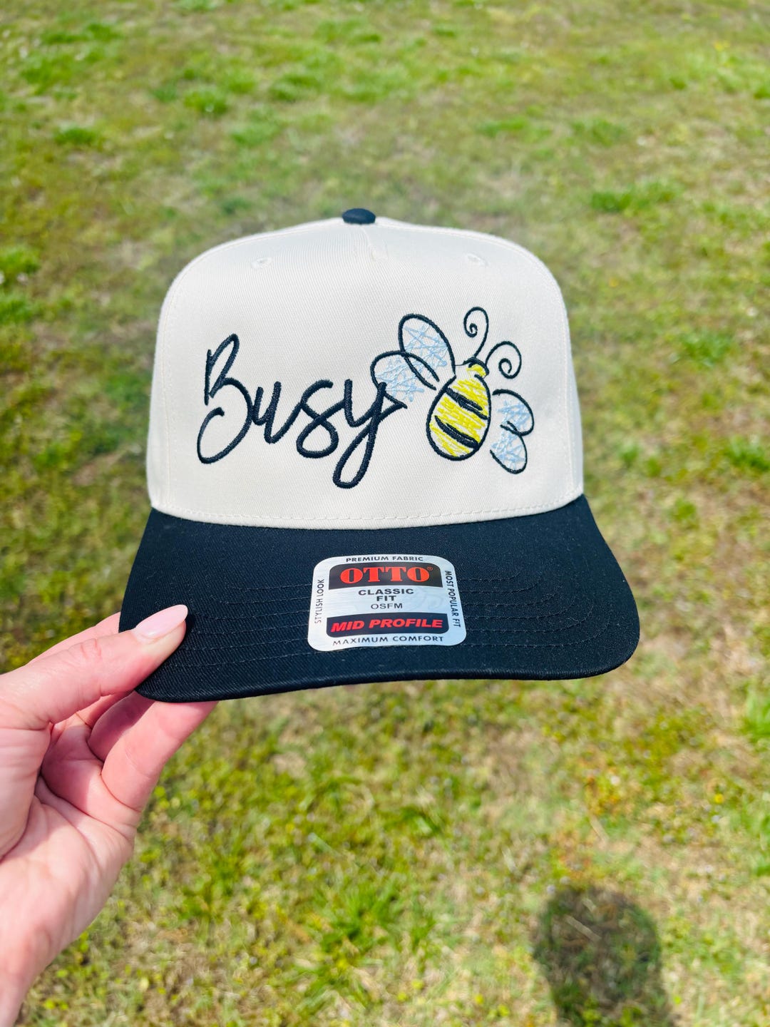 Busy Bee Ball Cap With Adjustable Snap Back Bumble Bee Hat - Etsy