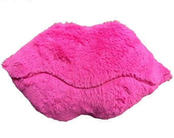 Lip Shaped Plush Balloon Weight Pink Valentine’s Decoration