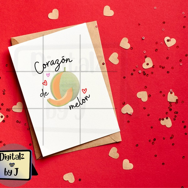 Mexican Valentines DayCorazon De Melon | De Melon Hearts Png Only | Digital File Corazon De Melon | Png Corazon Valentines Download |