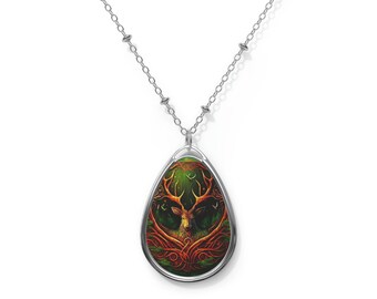 Forest Guardian Oval Necklace