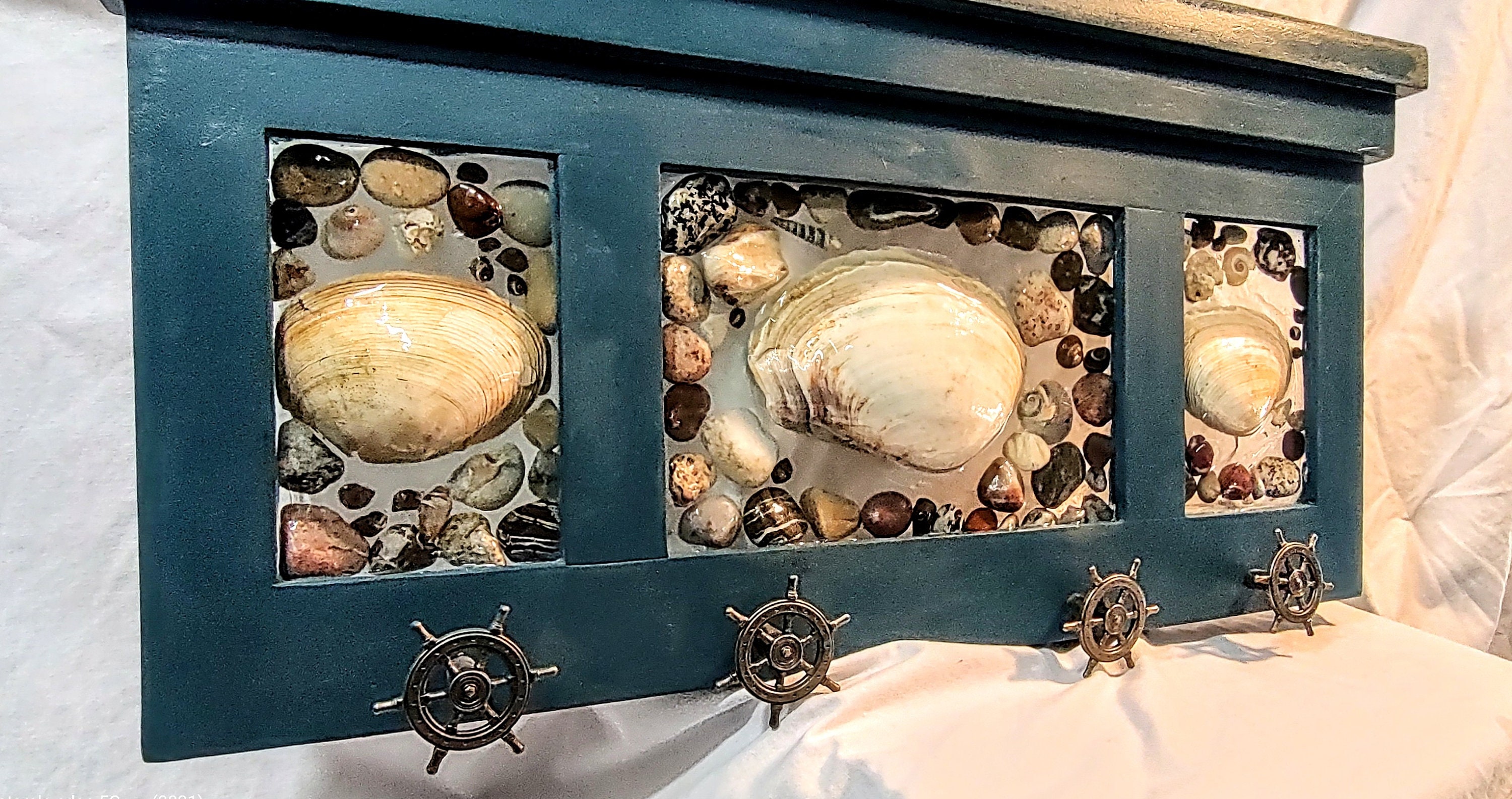 Sea Shell Wine Rack Coat Rack Coastal Sea Shells Decor - Etsy