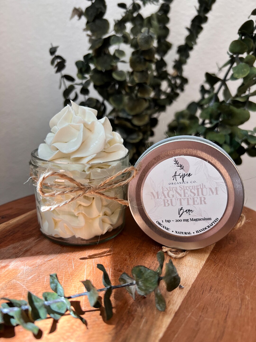 Organic Extra Strength Magnesium Butter Magnesium Lotion Whipped