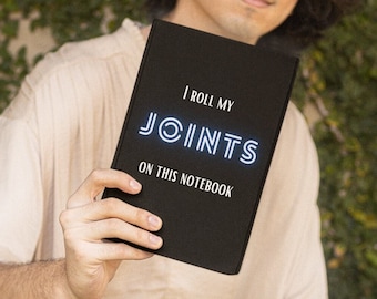 Roll’em Hardcover Journal - Funny stoner gift