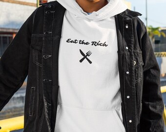 Eat the Rich Hoodie - Pullover mit Kapuze - grunge streetwear