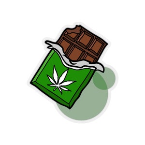 Stoner Stickers - Funny gift or cute accessory - Transparent background sticker