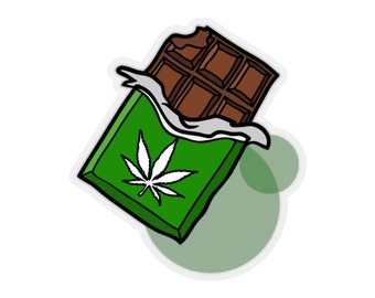 Stoner Stickers - Funny gift or cute accessory - Transparent background sticker