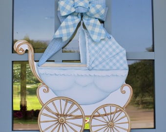 Door Hanger- Sweet Baby Boy (Birth Announcement, Hospital Door Hanger, Baby Shower, Celebrate, Gift)