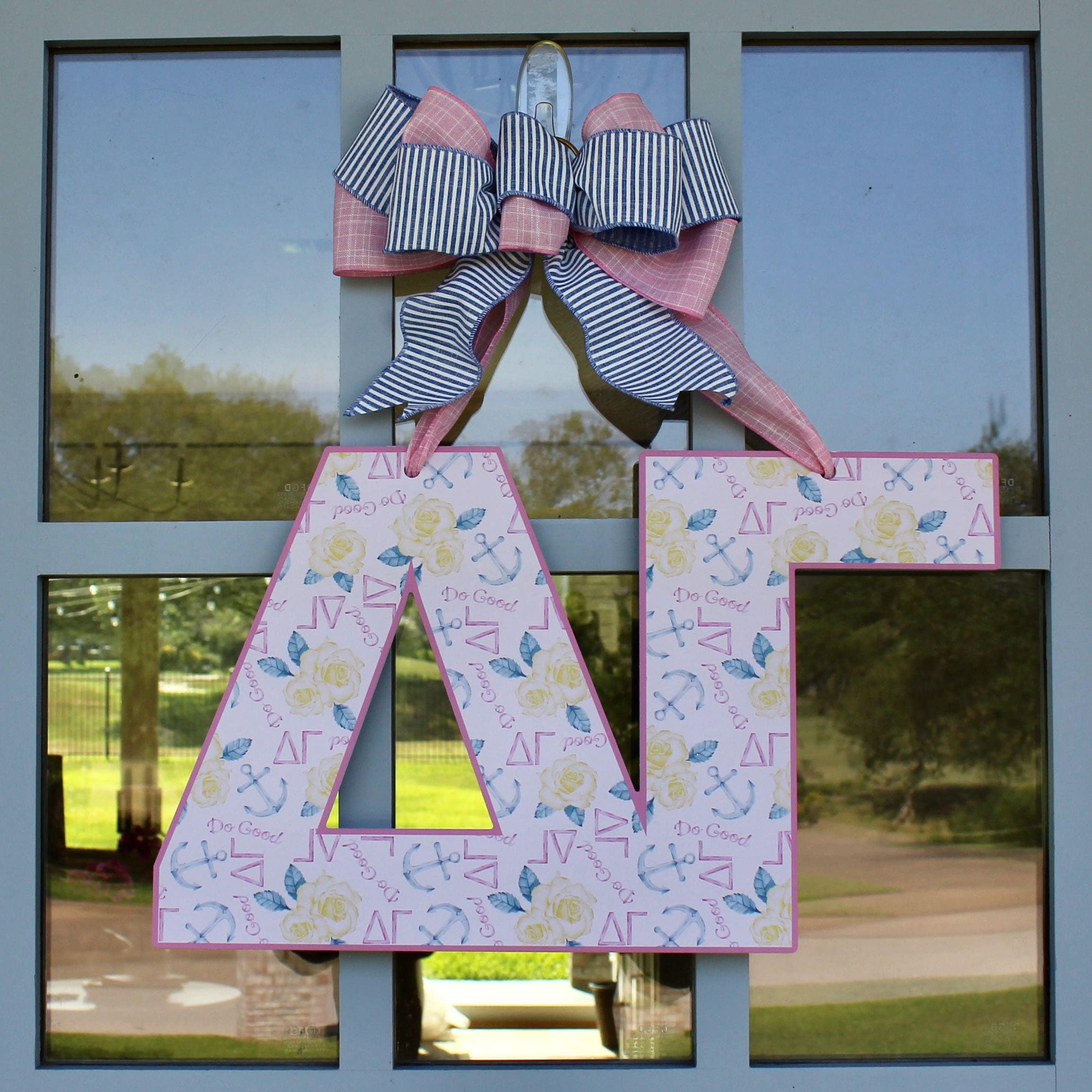Door Hanger Sorority Delta Gamma Etsy